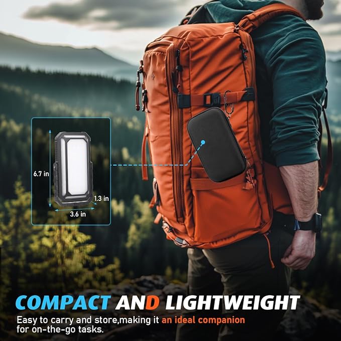 LED Camping Lantern Rechargeable 4000LM, 10000mAh Portable Camping Lights up to 120+ Hours, 12 Light Modes, Dimmable, LCD Digital Display, Waterproof, Camping Essentials for Power Outages, Emergency