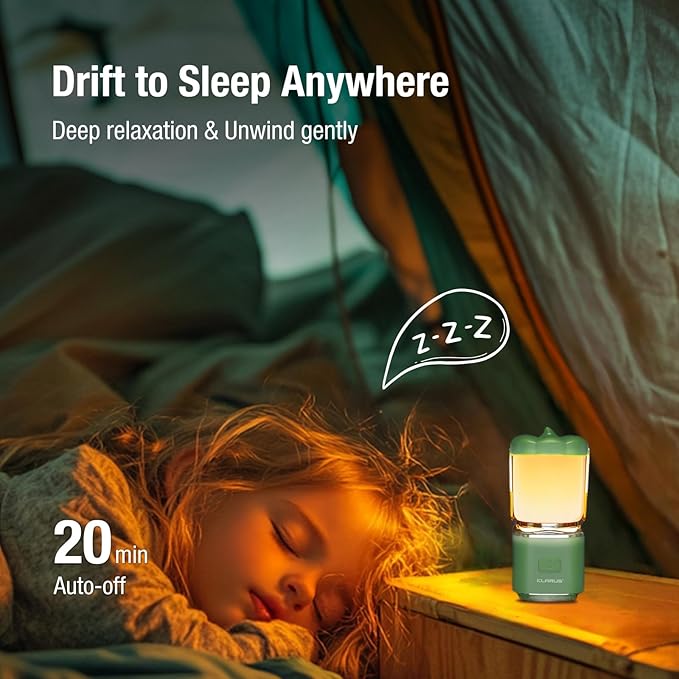 KLARUS CL8 Small Camping Lantern & Light, Pumpkin Pocket Rechargeable Camping Flash Light Tent Light, Hanging Hook, USB-C Port, IPX5 Waterproof