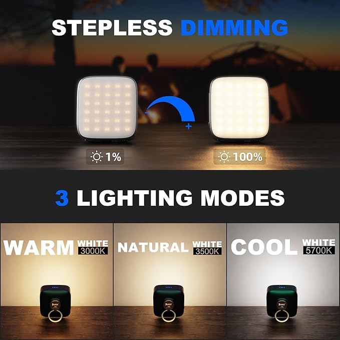WUBEN F5 Camping Lantern Rechargeable, 5200mAh Portable Led Camping Lights, 500LM Camping Flashlight, LED Lantern for Power Outages Home, IP64 Waterproof Camping Essentials, Hurricane, Tent, Outdoor