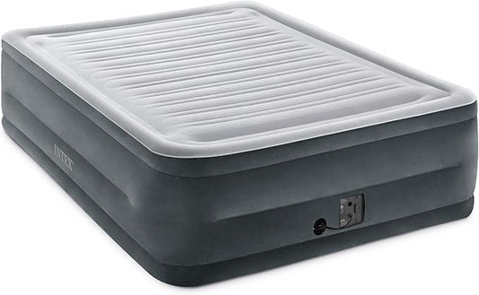 Intex Comfort Dura-Beam Airbed Internal Electric Pump Bed Height Elevated (2020 Model)