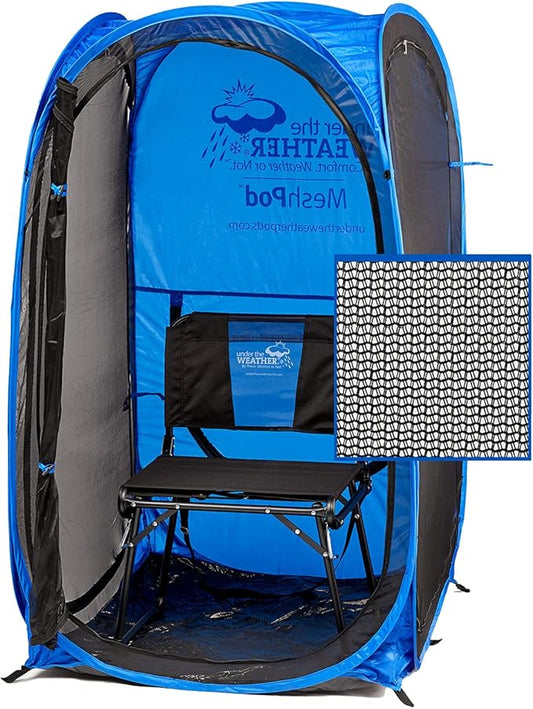 WeatherPod® The Original Shark Tank MyPod™ Mesh 1-2 Person Pop-Up Screen Pod - Keeps Out Bugs, Mosquitos, and Harmful UV Rays - UPF 50 for Maximum Protection from The Sun