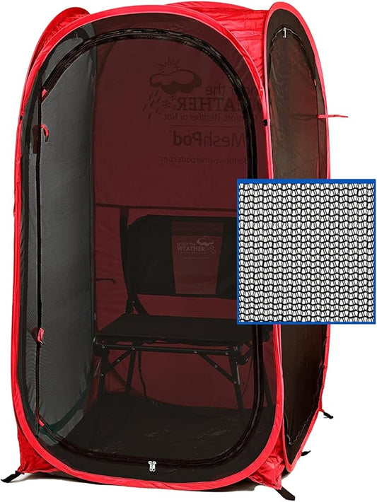 WeatherPod® The Original Shark Tank MyPod™ Mesh 1-2 Person Pop-Up Screen Pod - Keeps Out Bugs, Mosquitos, and Harmful UV Rays - UPF 50 for Maximum Protection from The Sun
