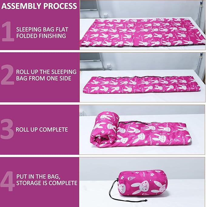 Camping Sleeping Bag for Adults Boys and Girls,Cold and Warm Weather-Summer, Spring, Fall, Lightweight, Waterproof Compact Bag for Camping Gear Equipment, Traveling, and Outdoors