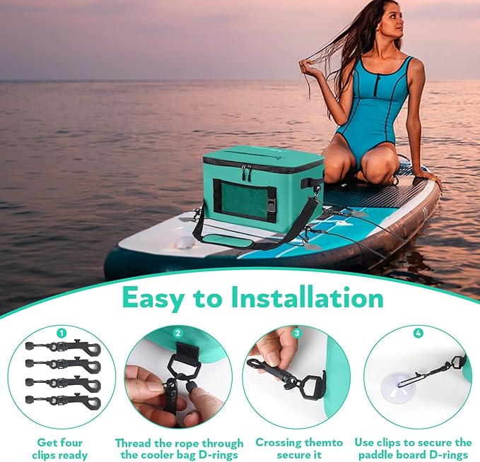 Paddle Board Cooler Bag for Paddleboarding, Kayaking - Secure, Spacious and Functional for Outdoor Water Adventures