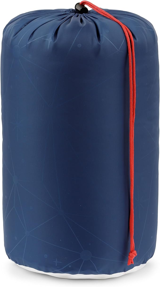 CORE 50 Degree Youth Sleeping Bag | Lightweight & Compact for Boys & Girls | Perfect for Indoor or Outdoor Use, Camping, Backpacking, Hiking, & Sleepovers | Ideal for Warm & Cooler 3 Season Weather