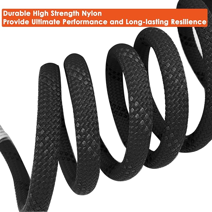 Ritafc Static Climbe Rope Rappelling Ropes 150FT(46M) UIAA Static Line Nylon Kern Mantle Rope for Mountain Tree Climbe, Hauling, Rescue