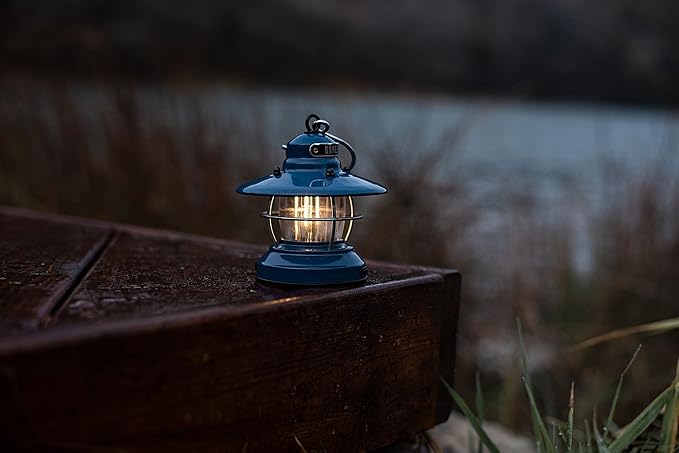 Barebones Edison Mini Vintage Adjustable LED Compact Outdoor Lantern - Essential Gear for Camping, Hiking, Fishing, Tents and Outdoor Adventures