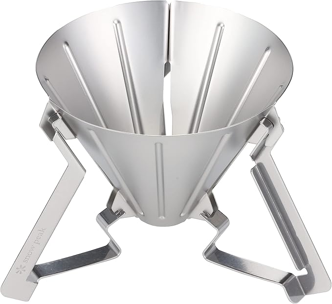 Snow Peak Field Barista Collapsible Coffee Dripper, Stainless Steel, CS-117