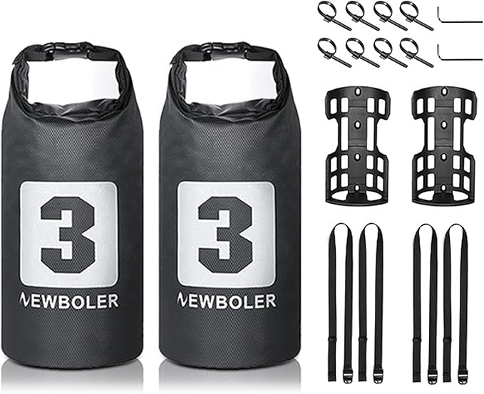 LIXADA 3L/7L Bike Fork Bag - Waterproof Dry Bag, Roll Top Design, Lightweight Bicycle Fork Bag, Portable Cycling Pack for Mountain & Road Bikes, Scooter