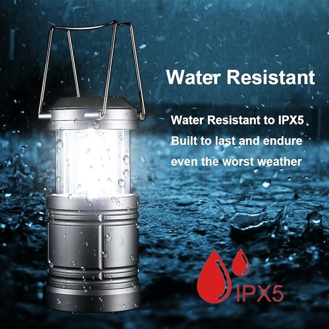 2 Pack LED Camping Lantern - 500 Lumens ,Collapsible LED Lanterns for Hurricane, Emergency,Storms, Outage