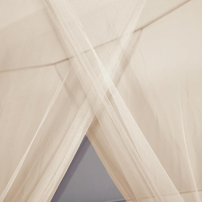 Mengersi Mosquito Net for Bed Canopy,Four Corner Post Canopy Bed Curtains for Twin/Twin XL Size Bed,Bed Curtains for Patio Indoor Outdoor Net