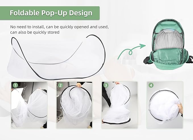 78 * 32 * 22 Inch Large Up Mosquito Tent, Portable Foldable Mosquito Net, Camping Mosquito Net with Net Bottom, for Bed Camping Travel Patio (Black)