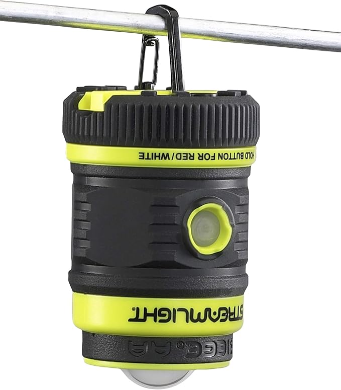 Streamlight 44943 Siege 200-Lumen Ultra-Compact AA Alkaline Outdoor Hand Lantern/Flashlight with Magnetic Base, Yellow