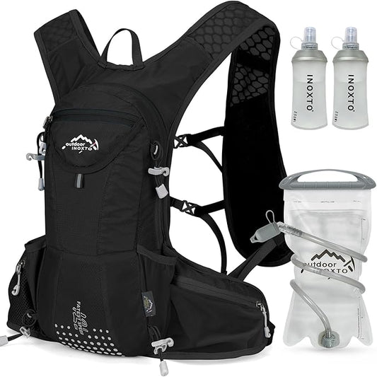 Hydration Pack Backpack, Lightweight Water Backpack with 2L Leakproof Hydration Bladder Daypack for Men Women,Running Hydration Vest for Outdoor Trail