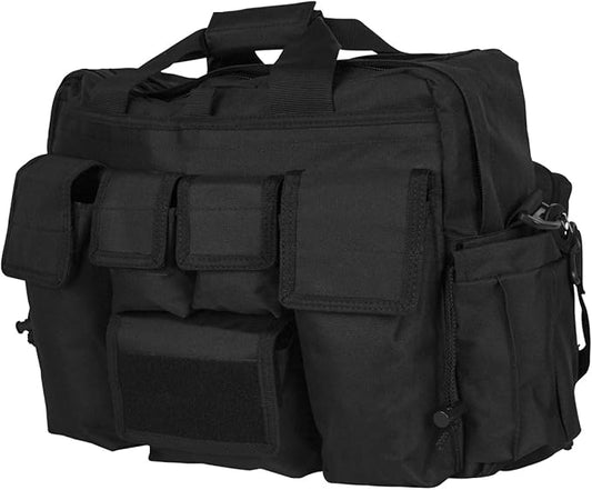 LAPG Camping Jumbo Bail Out Bag - Survival Range Gear With Multiple Pockets, Multi-functional Hiking Bug Out Bag, Black