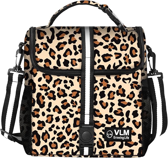 VLM Lunch Box for Women, Insulated Lunch Bag Women with Adjustable Shoulder Strap, Cute Lunch Tote Bag for Work,Picnic,Camping
