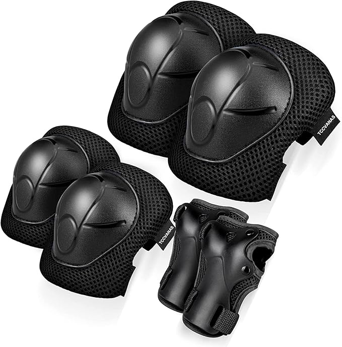 Kids Bike Helmet Set, CPSC Certified with Knee Pads Elbow Pads Wrist Guards,Adjustable Helmet for Ages 3-5-8-15 Toddler Kids&Youth,Bicycle Skateboarding…
