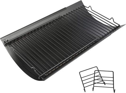 Uniflasy 23.62" to 35.43" Adjustable Ash Pan Replacement for Chargriller 5050 1224 5072 5650 1324 2121 2222 2123 E1224, Fit Oklahoma Joe’s Charcoal Grills, Royal Gourmet, Charbroil Replacement Part