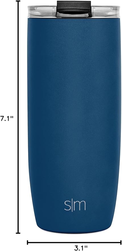 Simple Modern Travel Coffee Mug Tumbler with Flip Lid | Reusable Insulated Stainless Steel Cold Brew Iced Coffee Cup Thermos | Gifts for Women Men Him Her | Voyager Collection | 20oz | Slumberland