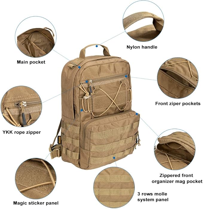 EXCELLENT ELITE SPANKER Outdoor Hydration Backpack Bundle Packs Water Bladder Carrier for 3L Water Bladder