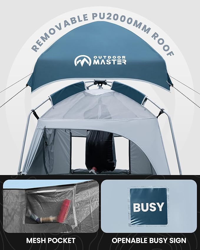 OutdoorMaster Privacy Shower Tent Changing Room Camp Toilet Shelter for Camping & Beach