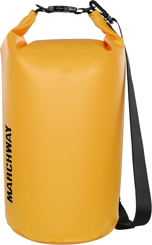 MARCHWAY Floating Waterproof Dry Bag Backpack 5L/10L/20L/30L/40L, Roll Top Sack Keeps Gear Dry for Kayaking, Rafting, Boating, Swimming, Camping, Hiking, Beach, Fishing