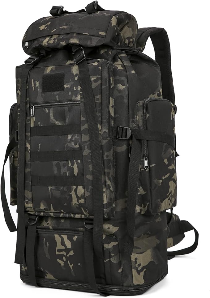Hiking Backpack for Men 70L/100L Camping Backpack Military Rucksack Molle 3 Days Assault Pack for Climbing