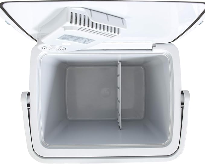 Electric cooleK-Box Electric Cooler and Warmer for Car and Home - 34 Quart (32 Liter) - Dual 110V AC House and 12V DC Vehicle Plugs