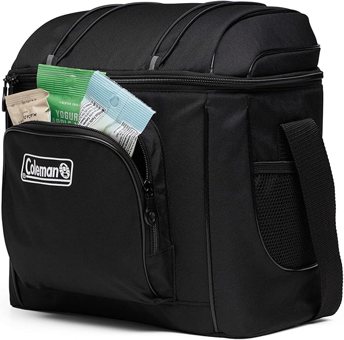 Coleman Chiller Insulated Soft Cooler, Leakproof 9/16/30 Can Cooler with 12+ Hour Ice Retention, Made with Recycled Materials, Great for Lunch, Camping, Beach, Pool, Sports, & More