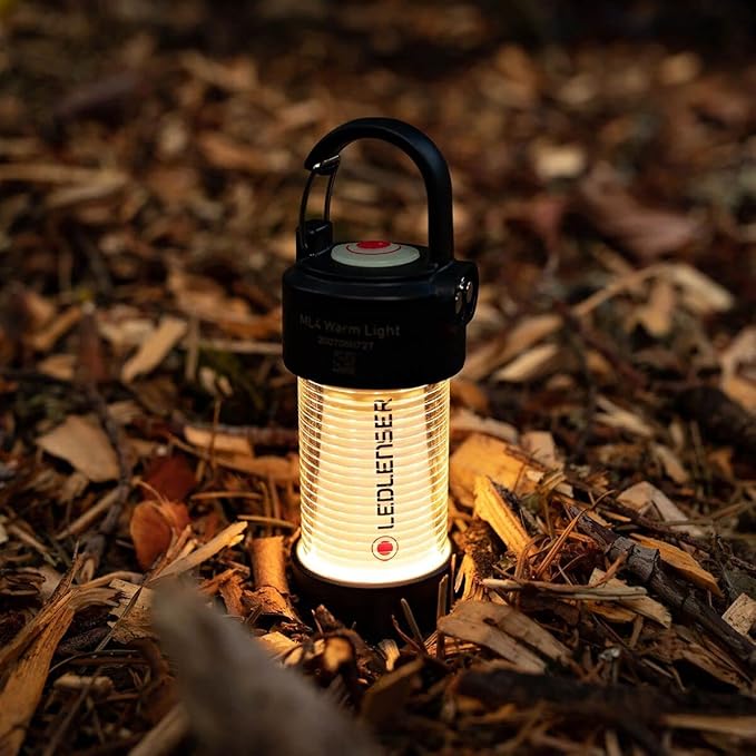 Ledlenser ML4 Warm Light Rechargeable Lantern, Smart Light Technology, Flexible Attachment Options