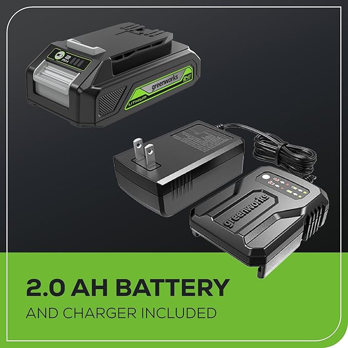 Greenworks 24V 2-in-1 Work Light, Dual Function, (2) Interchangeable Light Heads, 650 Lumen LED, 2.0Ah Battery and Compact Charger Included