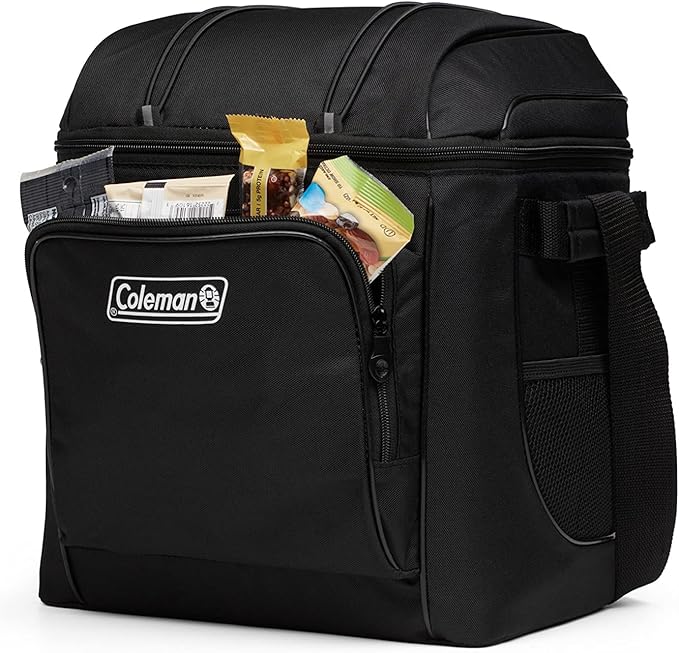 Coleman Chiller Insulated Soft Cooler, Leakproof 9/16/30 Can Cooler with 12+ Hour Ice Retention, Made with Recycled Materials, Great for Lunch, Camping, Beach, Pool, Sports, & More