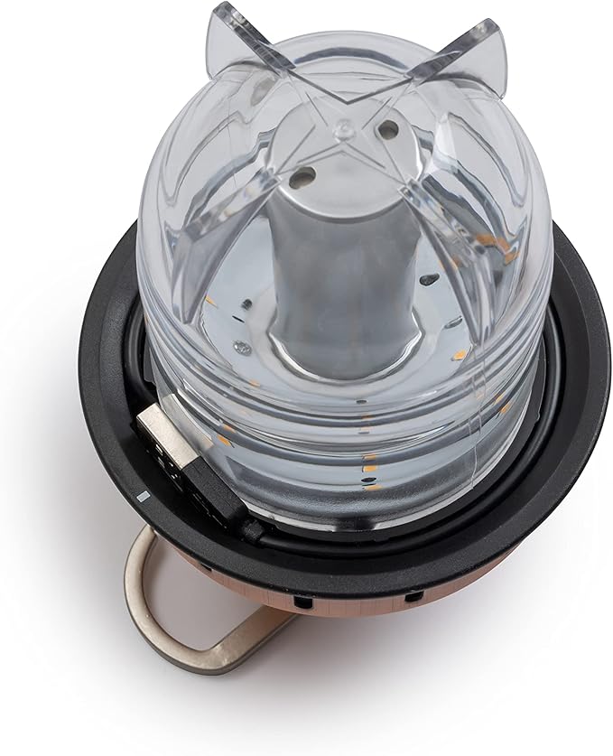 Barebones Beacon Hanging Light – Copper, Rechargeable LED Camping Lantern with Adjustable Brightness – Weatherproof Vintage-Style Hanging Lantern for Outdoor Adventures and Year-Round Use