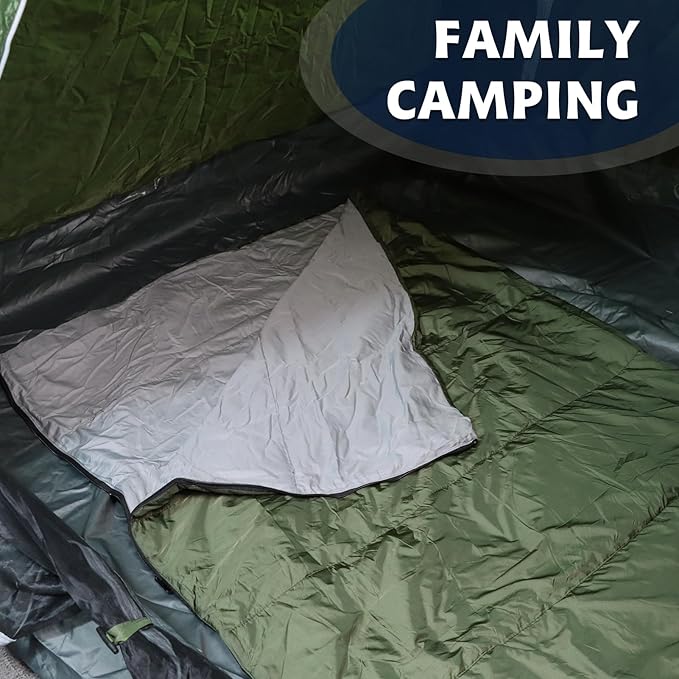 Envelope Sleeping Bag, Three Seasons Constant Temperature Sleeping Bag, Suitable for All Ages, Indoor Hotel Accommodation or Outdoor Travel…