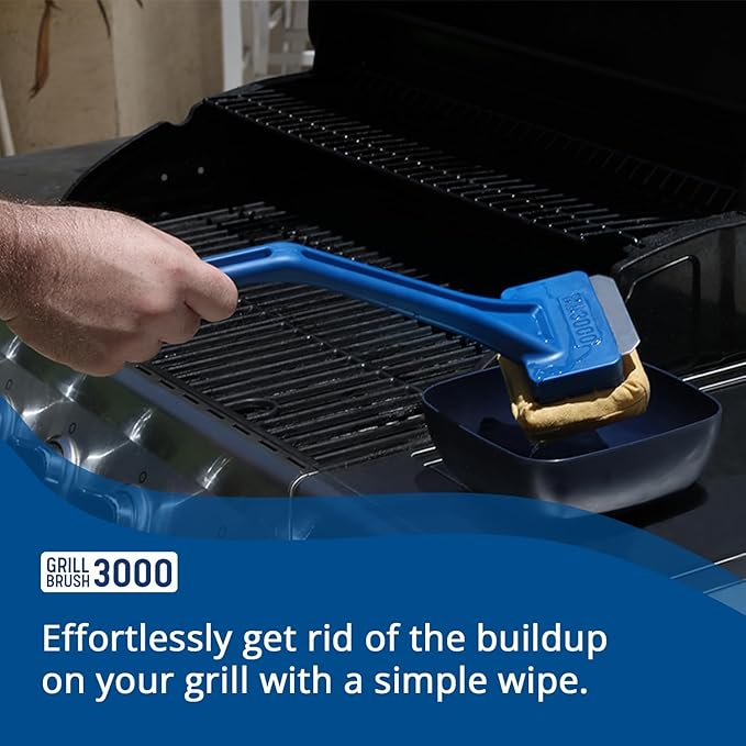 Grill Rescue BBQ Replaceable Scraper Cleaning Head, Bristle Free - Safe, Durable and Unique Scraper Tools for Cast Iron or Stainless-Steel Grates, Barbecue Cleaner (GB3000 Head)