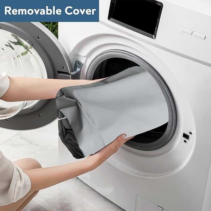 Memory Foam Camping Cot Mattress Pad with Waterproof Cover, 3 Inch Non-Slip Bottom Thick Sleeping Pad for Camping, Portable Roll up Cot Mattress Pad Mat for Travel Truck Bed Tent, 72"×24"×3", Gray