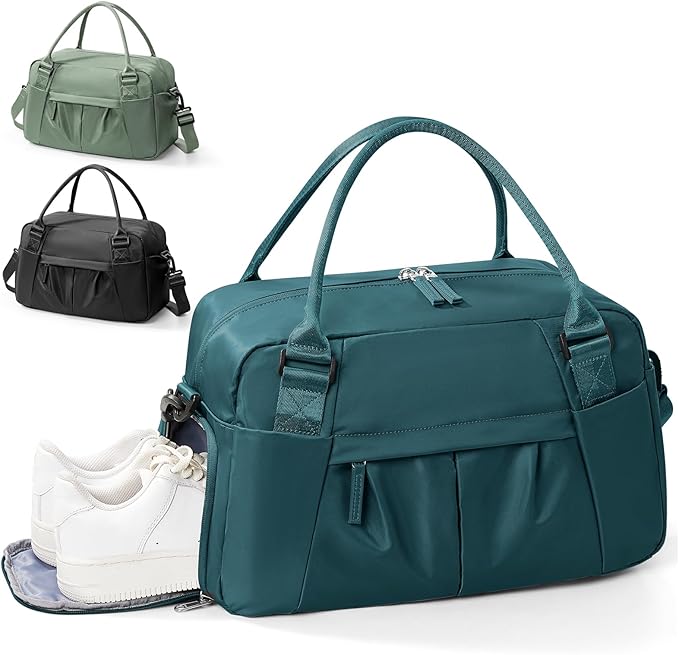 Gym Bag Womens,Travel Duffel Carry on Bag Sport Tote Bag Weekend Overnight Bag