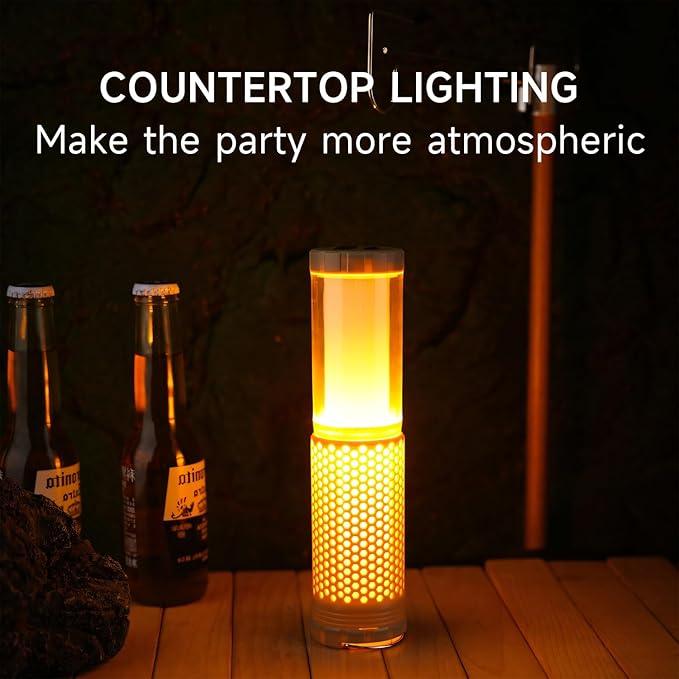 Outdoor Magnetic Rechargeable Camping Light, Retractable Camping Light, Portable Tent Light, Suitable for Hiking, Fishing, Travel, Emergency, Outdoor Adventure