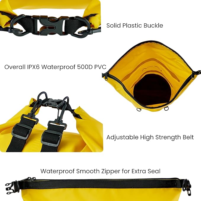 Waterproof Dry Bag for Men Women, 40L/80L Roll Top Lightweight Floating Dry Bag, Outdoor Backpack for Travel, Swimming, Boating, Kayaking, Camping and Beach (80L)