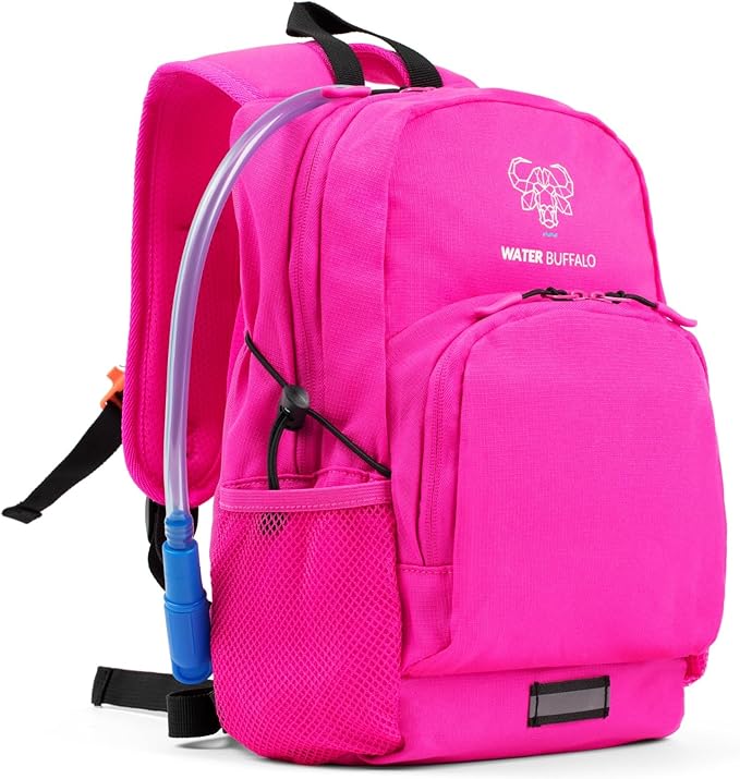 Water Buffalo Mini Sherpa Kids Hiking Backpack – 18L Kids Hydration Backpack with 1.5L Bladder, Adjustable Fit, Smart Storage and Reflective Safety Details