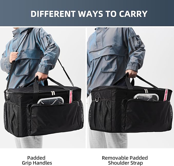 Carry Bag for Ninja Woodfire Outdoor Grill, Accessories for Ninja Wood Fire Smoker Grill OG700 Series, Padded Carrying Case with Muti-Pockets and Shoulder Straps, Water-Resistant (Bag Only)