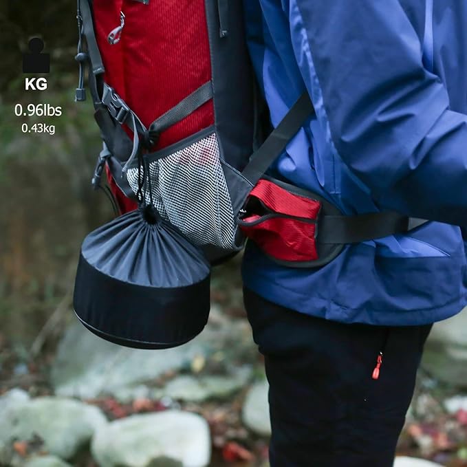 REDCAMP 12/14/15/19 PCS Camping Cookware Mess Kit Camping Gear Campfire Utensils Lightweight Stackable Pot Pan Bowls Soup Spoon with Storage Bag for Camping, Backpacking, Outdoor Cooking, Picnic