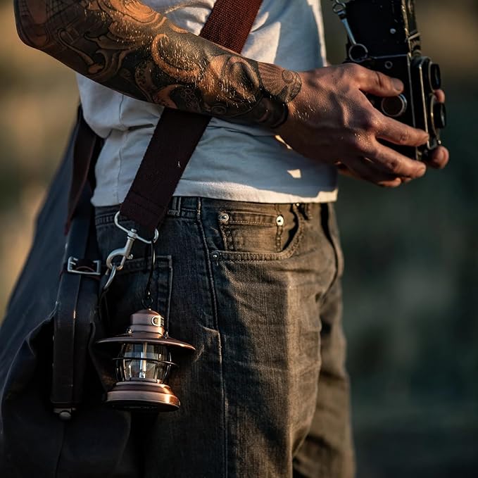 Barebones Edison Mini Vintage Adjustable LED Compact Outdoor Lantern - Essential Gear for Camping, Hiking, Fishing, Tents and Outdoor Adventures