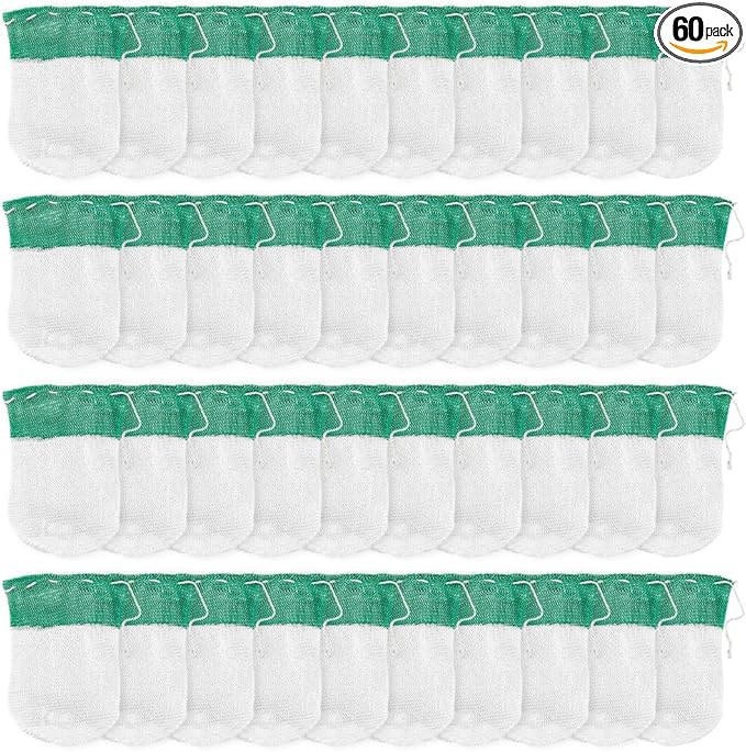 SUPERFINDINGS 60pcs U-Shaped Camping Lantern Mantles, Thorium-Free Rayon, Green, Suitable for Propane Lanterns, Outdoor Use