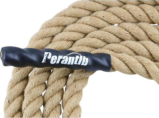 Perantlb Outdoor Climbing Rope for Fitness and Strength Training, Workout Gym Climbing Rope, 1.5'' in Diameter, Length Available: 8,10, 15, 20, 25, 30,40, 50 Feet…
