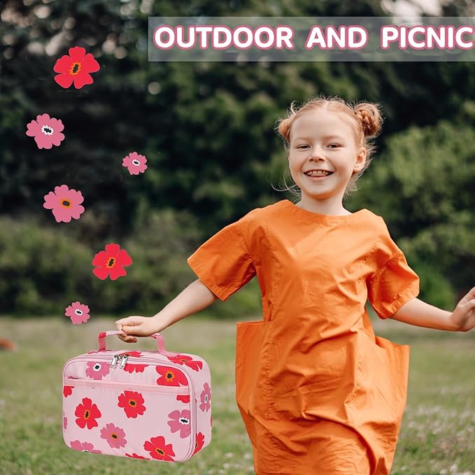 LOIDOU Lunch Box for Kids Boys Girls Insulated Lunch Bag Thermal Meal Tote Reusable Lunch Pail Bags for School Travel