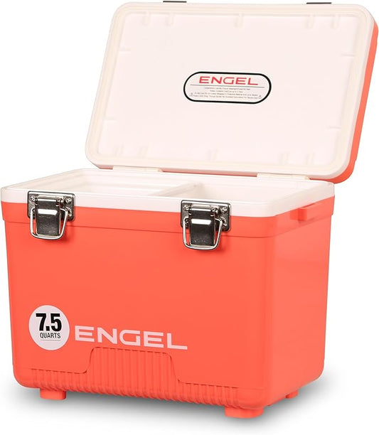 Engel UC7 7.5qt Leak-Proof, Air Tight, Drybox Cooler and Small Hard Shell Lunchbox for Men and Women