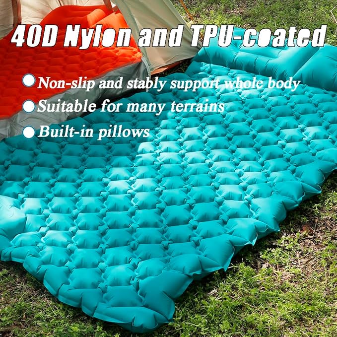 Sleeping Pad Ultralight Inflatable Sleeping Pad for Camping，Built-in Pump, Ultimate for Camping, Hiking,Lightweight Inflatable Sleeping pad