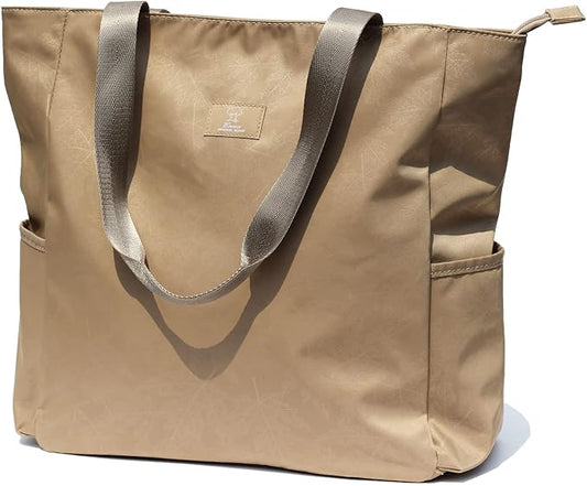 ESVAN Original Floral Water Resistant Large Tote Bag Shoulder Bag for Gym Beach Travel Daily Bags Upgraded