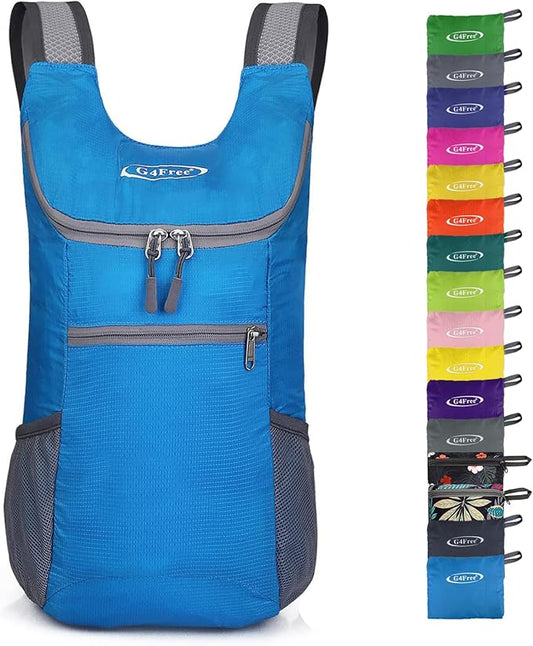 G4Free Lightweight Packable Hiking Backpack for Men Women Small Hiking Daypacks Foldable Shoulder Pack Casual Outdoor Bag 11L